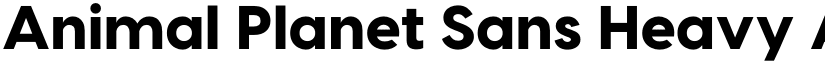 Animal Planet Sans Heavy font