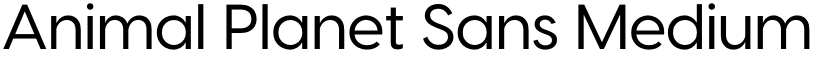 Animal Planet Sans Medium font