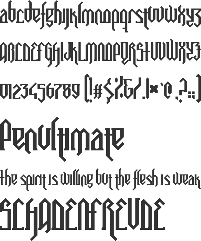 Catafalque font preview