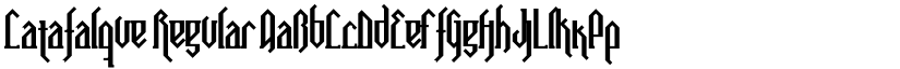 Catafalque Regular font