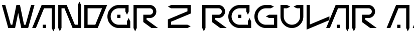 Wander Z Regular font