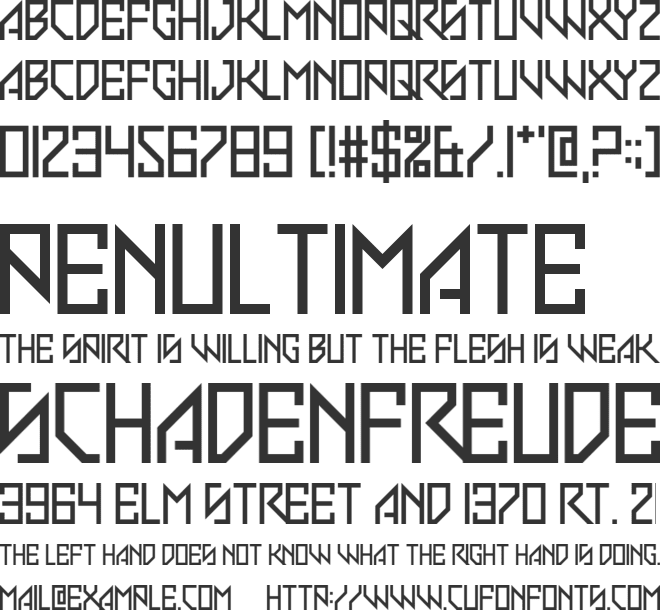 Slim Stradiva font preview