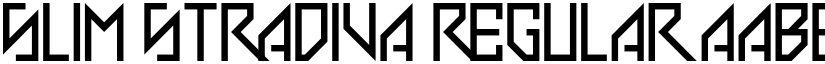 Slim Stradiva Regular font