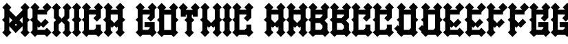 Mexica Gothic font