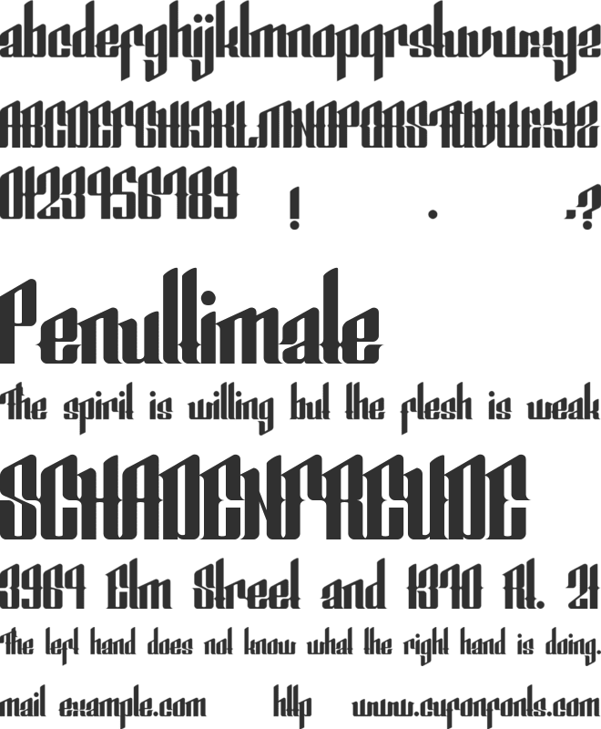 Smeyer font preview