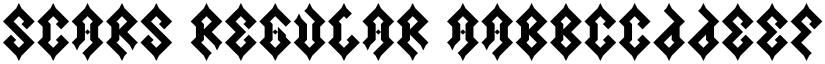 Scars Regular font