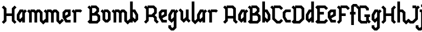 Hammer Bomb Regular font
