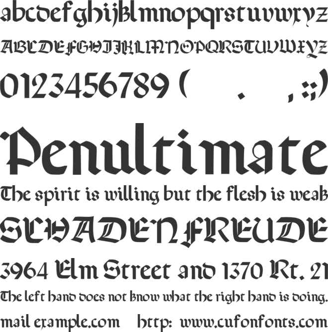 TERROTUNDA font preview