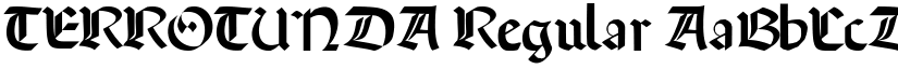 TERROTUNDA Regular font