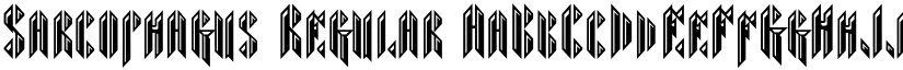 Sarcophagus Regular font