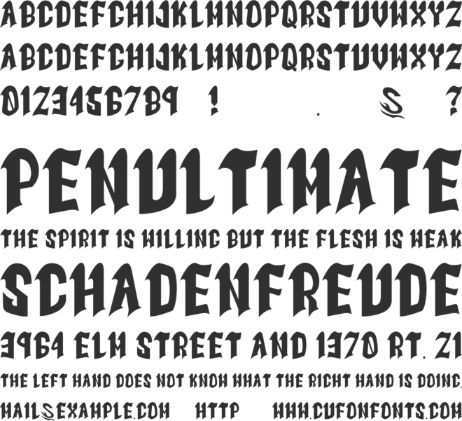 Goth Goma__G font preview