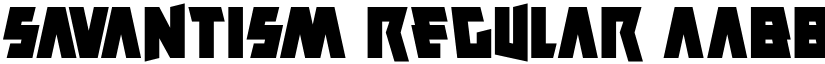 Savantism Regular font