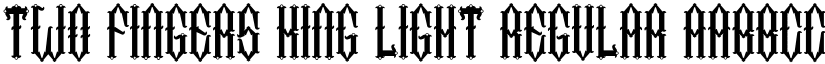 Two Fingers King Light Regular font