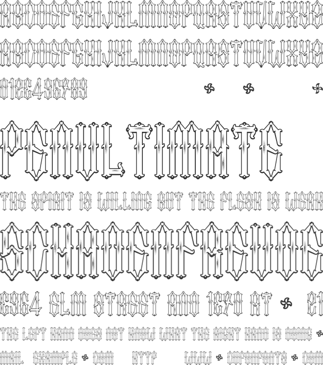 Two Fingers King font preview