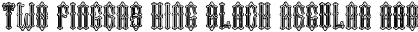 Two Fingers King Black Regular font