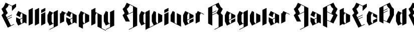 Calligraphy Aquiver Regular font