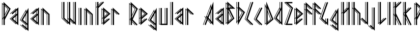 Pagan Winter Regular font