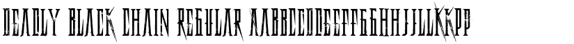 Deadly Black Chain Regular font