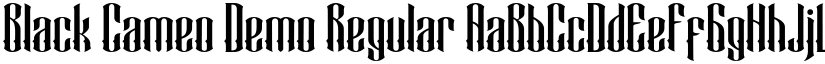 Black Cameo Demo Regular font