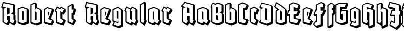 Robert Regular font