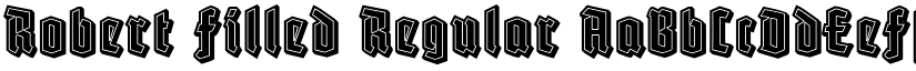 Robert Filled Regular font