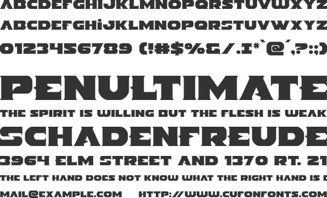 Indigo Demon font preview