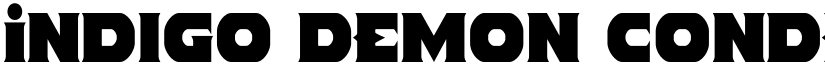 Indigo Demon Condensed Condensed font