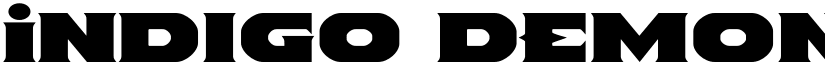 Indigo Demon Expanded Expanded font