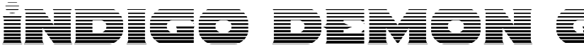 Indigo Demon Gradient Regular font