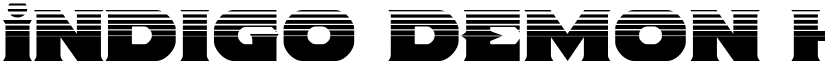 Indigo Demon Halftone Regular font