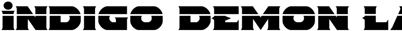 Indigo Demon Laser Regular font