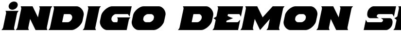 Indigo Demon Semi-Italic Semi-Italic font