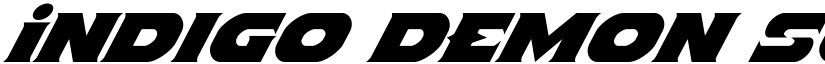 Indigo Demon Super-Italic Italic font