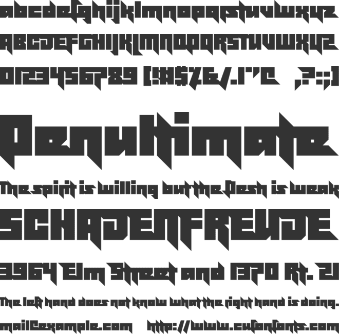 Effective Power font preview