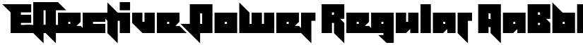 Effective Power Regular font