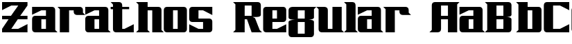 Zarathos Regular font