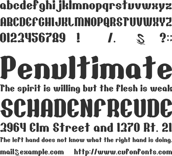 Chocolate__G font preview