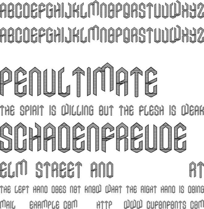 Axe Fill font preview