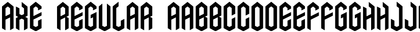 AXE Regular font