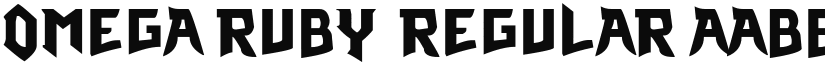 Omega Ruby Regular font