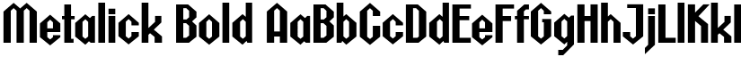 Metalick font download