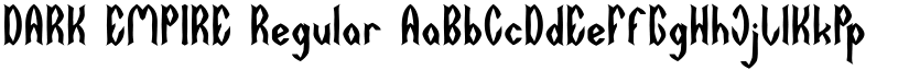 DARK EMPIRE Regular font