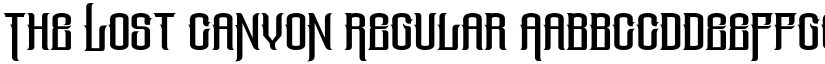 The Lost Canyon Regular font