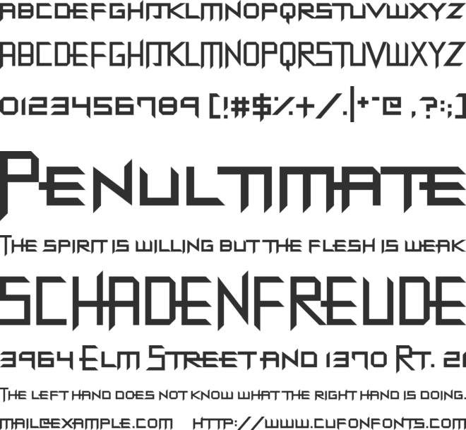 Dubstep Dungeons font preview