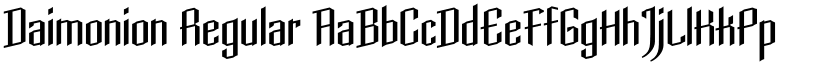 Daimonion Regular font