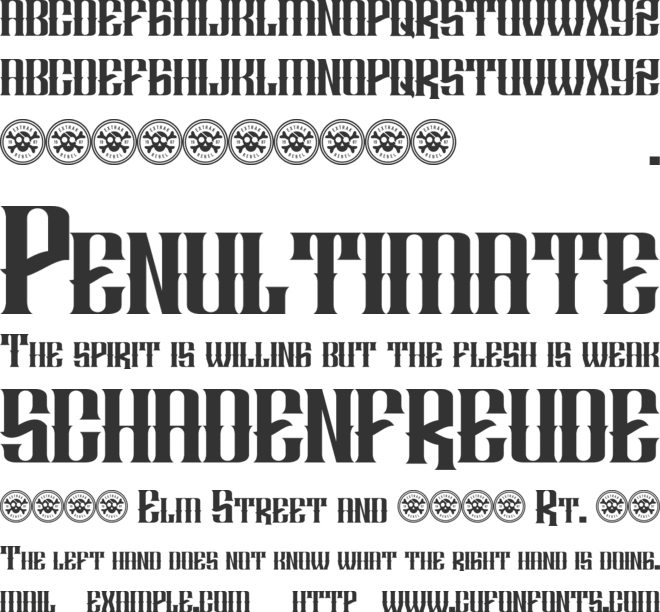 AURILIA NURLAZIKANA font preview