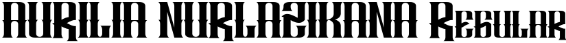 AURILIA NURLAZIKANA font download