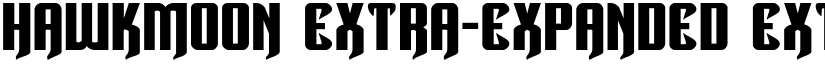 Hawkmoon Extra-expanded Extra-expanded font