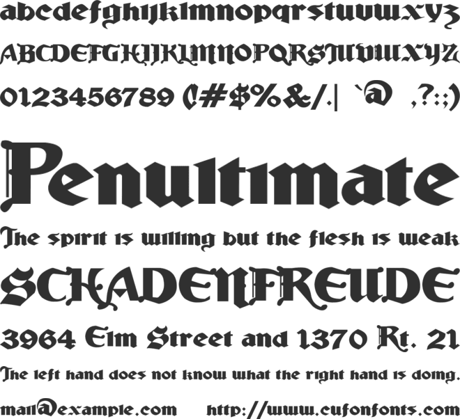 Ludlow Strong Ale font preview