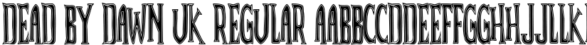 Dead By Dawn UK Regular font